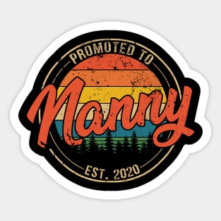 Promoted to Nanny Est 2020 Mothers Day Gift Sticker